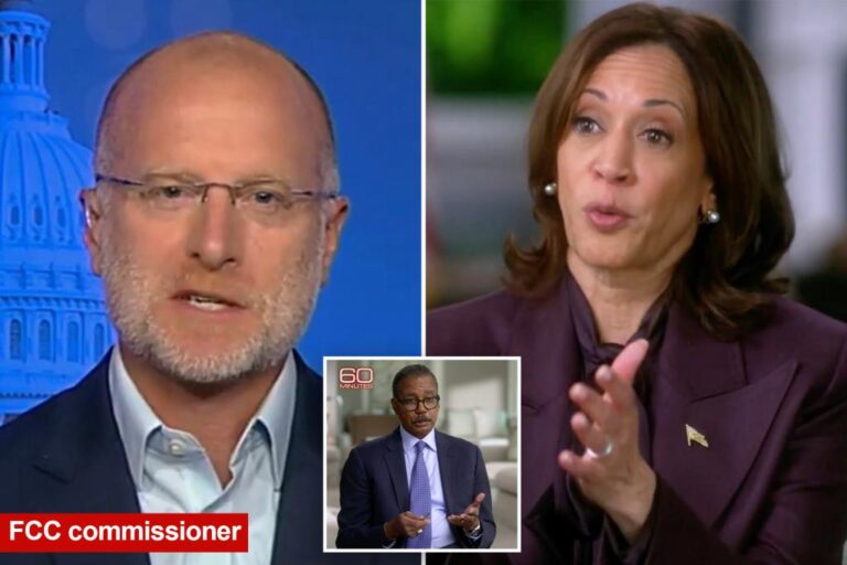 FCC Commissioner Asks CBS to Release Transcript of Harris' '60 Minutes' Interview

